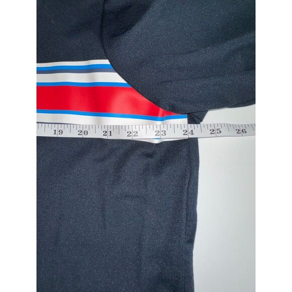 Men’s Original Penguin Full Zip Sweater Blue Red White XL Retro Track Jacket - Picture 8 of 8